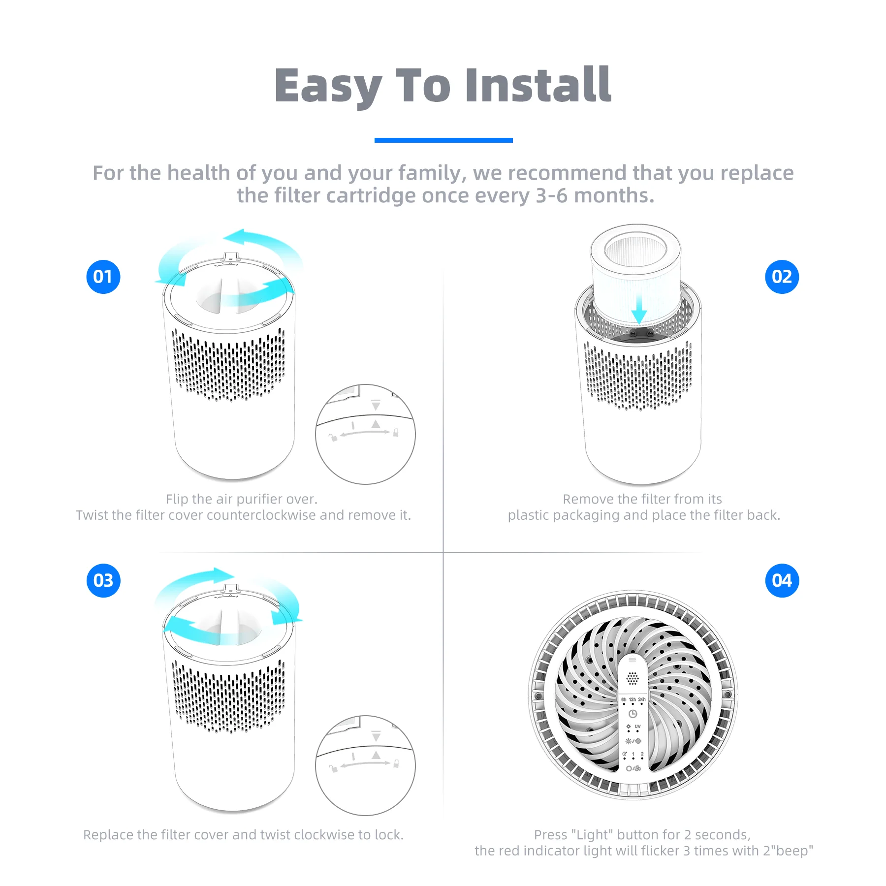 AROEVE Air Filter Replacement | MK01 & MK06- Pet Dander Version - Image 7