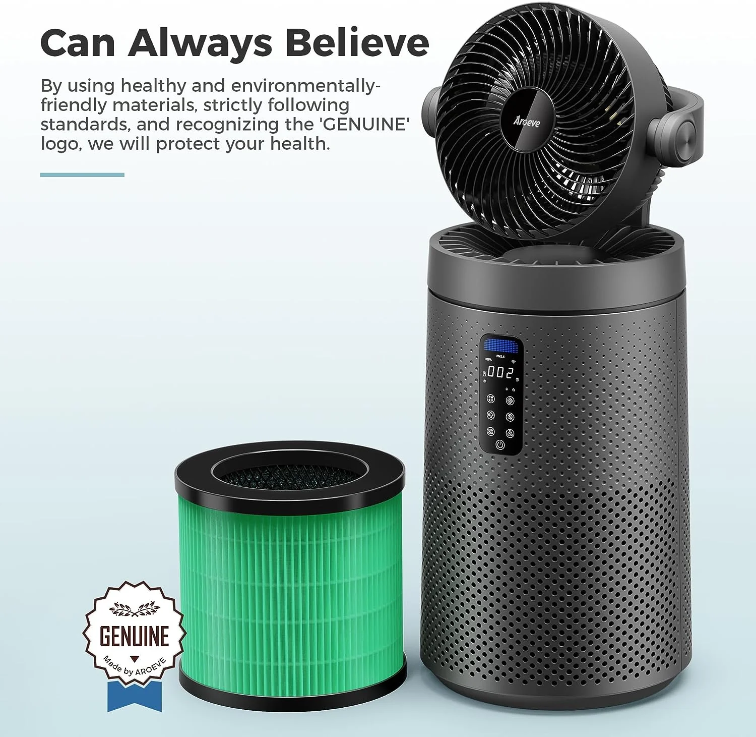 AROEVE Air Filter Replacement | MK08W & MK09W - Pet Dander Version - Image 6