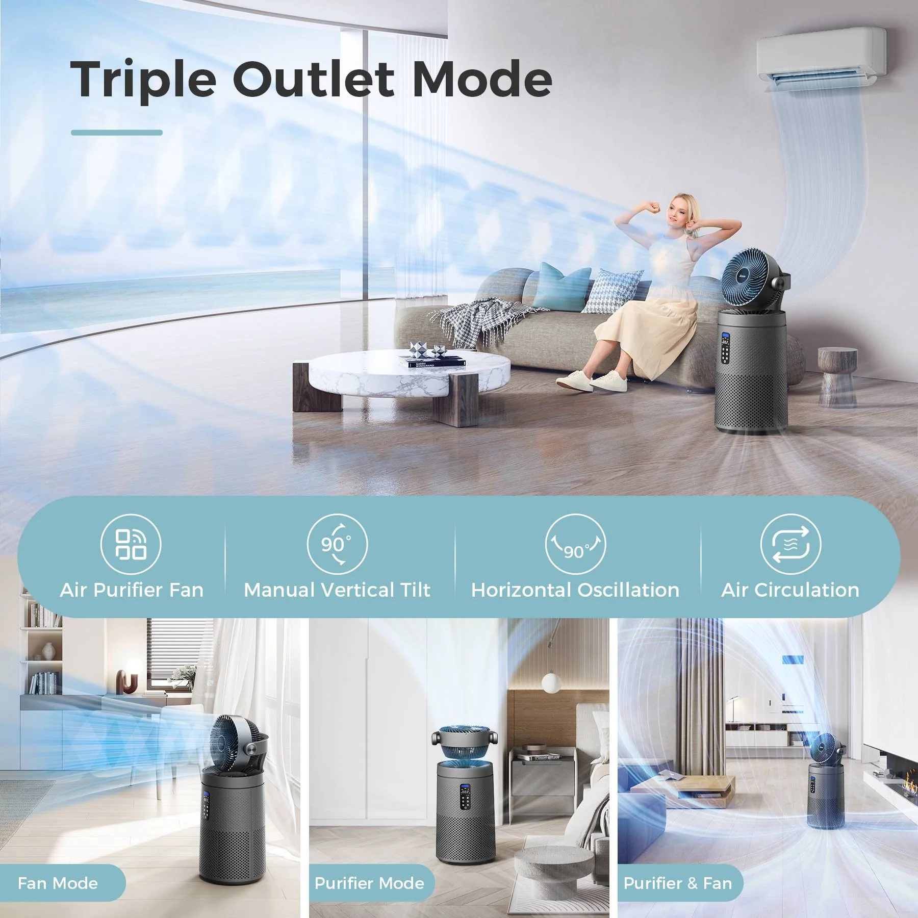 AROEVE Air Purifiers | MK08W - Image 3