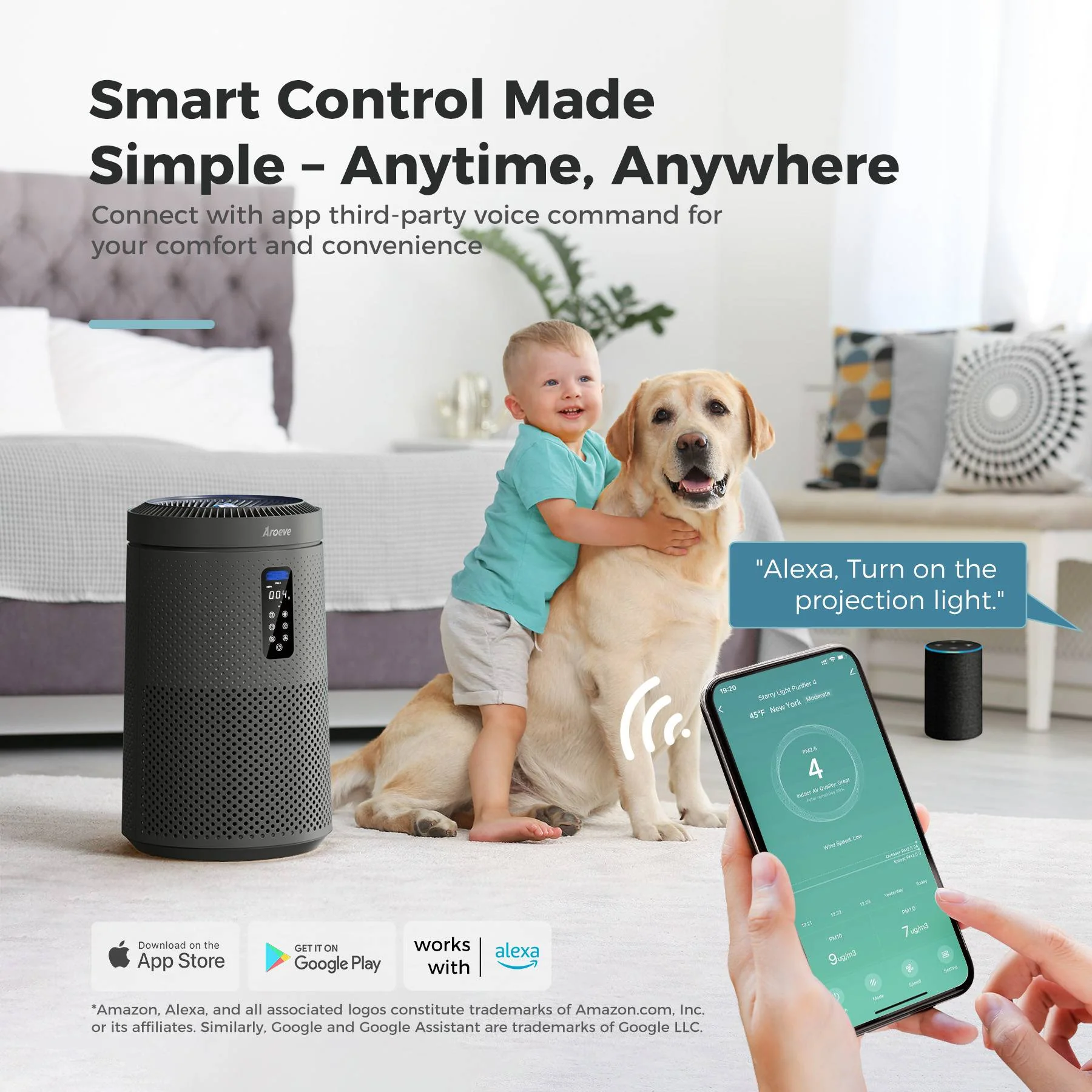 AROEVE Air Purifiers | MK09W (Space Grey) - Image 10